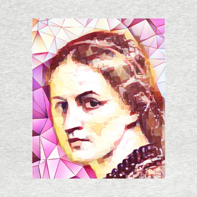 Anne Bronte Pink Portrait | Anne Bronte Artwork 13 by JustLit